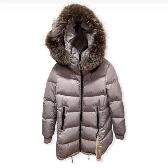 ❤️SOLD❤️Soia & Kyo Alenne Jacket With Fur Trim in Ash - Picture 9 of 13